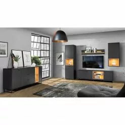 Loftscape TV-Lowboard Mazzo - Schwarz / Eiche Artisan Dekor 17 Loftscape TV-Lowboard Mazzo - Schwarz / Eiche Artisan Dekor -Kommoden Verkäufe 2023 1000285798 210819 12212500027 MOOD DETAILS P000000001000285798 mood