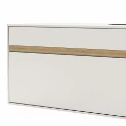 GWINNER Lowboard Calea II - Echtholzfurnier - Matt Weiß / Eiche - Schublade rechts -Kommoden Verkäufe 2023 1000285818 211117 16012300078 DETAILS P000000001000285818