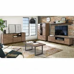 Red Living TV-Lowboard Trylith - Eiche Rustikal Dekor / Schwarz -Kommoden Verkäufe 2023 1000295078 211125 14485300036 MOOD DETAILS P000000001000295078 mood