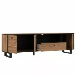 Red Living TV-Lowboard Trylith - Eiche Rustikal Dekor / Schwarz -Kommoden Verkäufe 2023 1000295078 211125 14485300049 DETAILS P000000001000295078