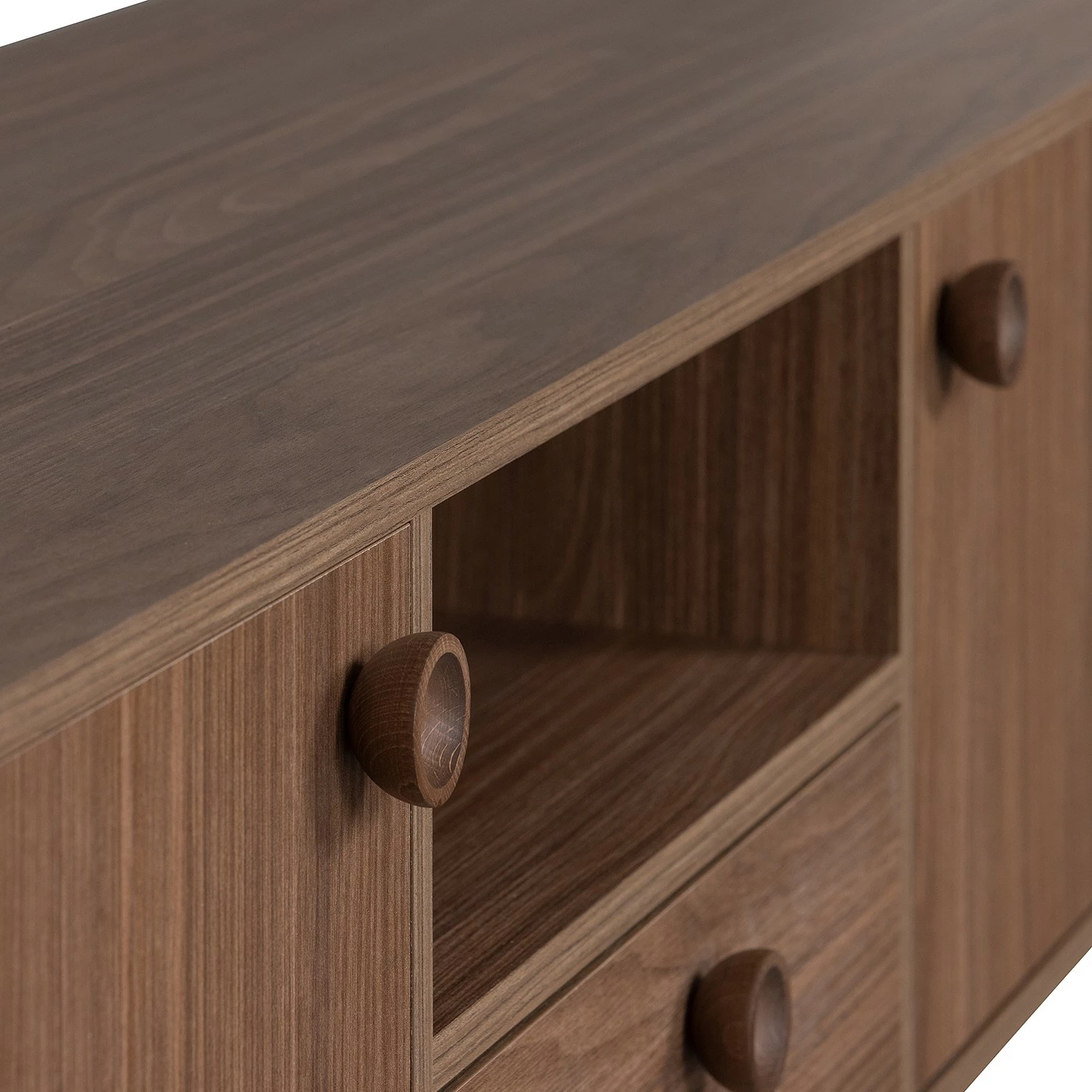 Naturoo TV-Lowboard Ikoo - Walnuss Dekor 4 Naturoo TV-Lowboard Ikoo - Walnuss Dekor – Bild 2