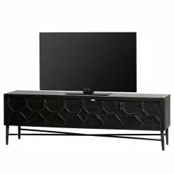 Red Living TV-Lowboard Nyker - Schwarz