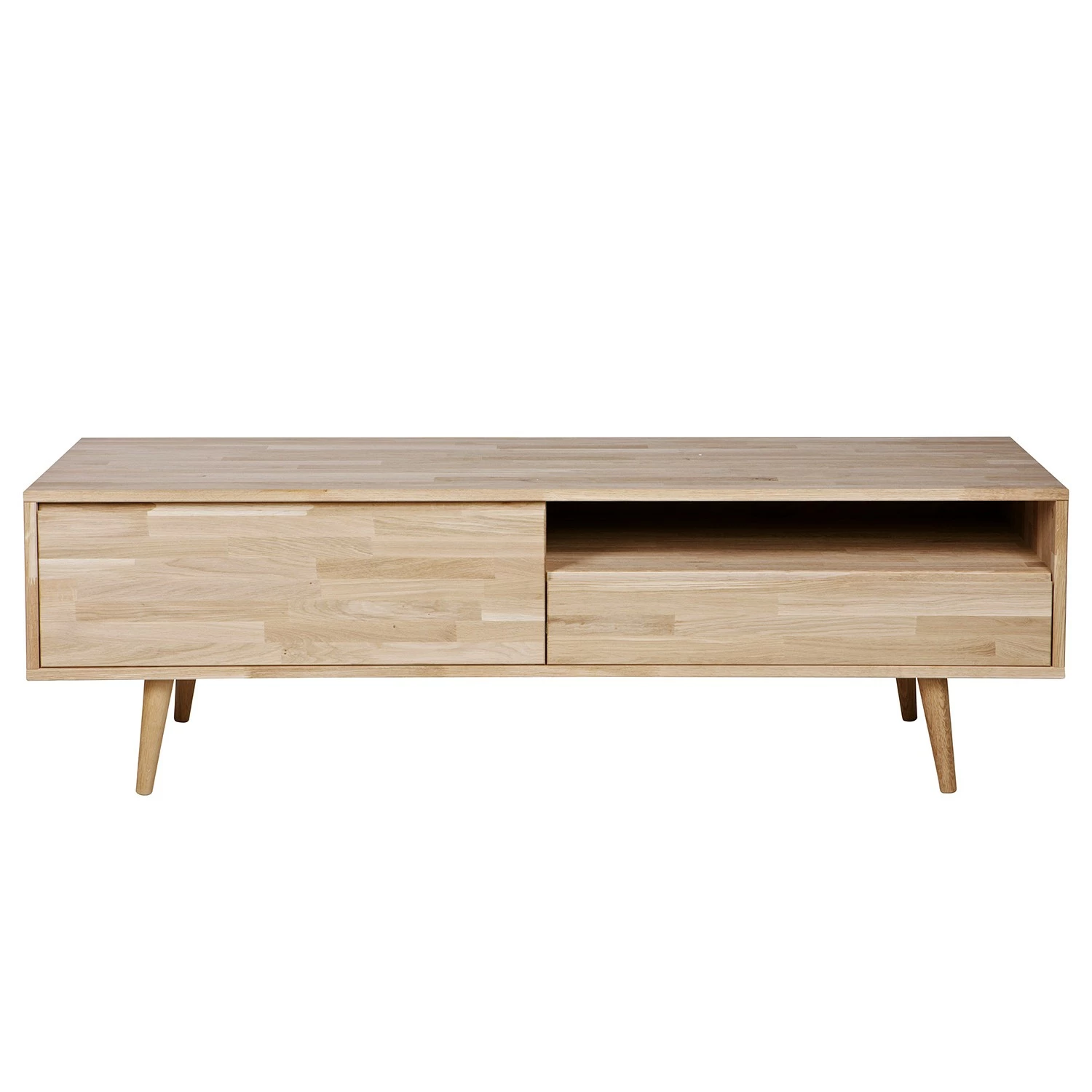 Naturoo TV-Lowboard Kabane - Eiche massiv - Eiche Hell - Breite: 150 cm 6 Naturoo TV-Lowboard Kabane - Eiche massiv - Eiche Hell - Breite: 150 cm – Bild 4