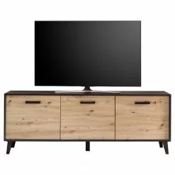 Norrwood TV-Lowboard Argenteuil I - Eiche Artisan Dekor / Schwarz