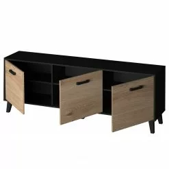 Norrwood TV-Lowboard Argenteuil I - Eiche Artisan Dekor / Schwarz -Kommoden Verkäufe 2023 1000304817 211027 10513900157 DETAILS P000000001000304817