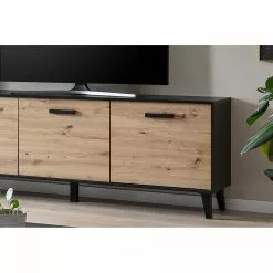 Norrwood TV-Lowboard Argenteuil I - Eiche Artisan Dekor / Schwarz -Kommoden Verkäufe 2023 1000304817 211027 10513900168 DETAILS P000000001000304817