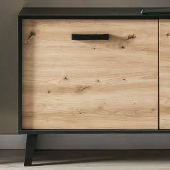 Norrwood TV-Lowboard Argenteuil I - Eiche Artisan Dekor / Schwarz -Kommoden Verkäufe 2023 1000304817 211027 10513900179 DETAILS P000000001000304817