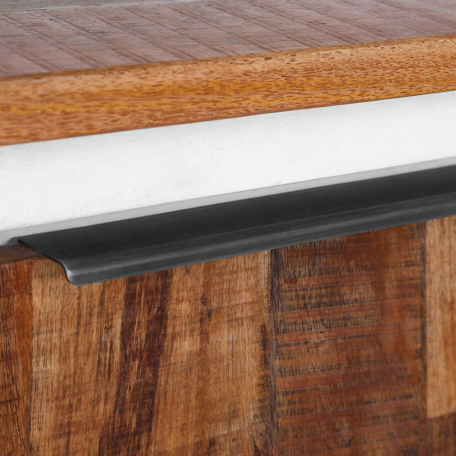 Red Living TV-Lowboard Silvana - Akazie massiv / Mango massiv - Weiß / Mango 4 Red Living TV-Lowboard Silvana - Akazie massiv / Mango massiv - Weiß / Mango – Bild 2