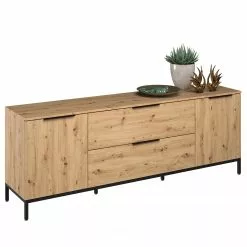 Maja Möbel TV-Lowboard Trend Wood I - Asteiche Dekor / Schwarz -Kommoden Verkäufe 2023 1000306526 211102 13034200051 DETAILS P000000001000306526