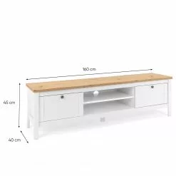 Ridgevalley TV-Lowboard Bombita - Weiß / Eiche Artisan Dekor -Kommoden Verkäufe 2023 1000310622 211118 060556000564 SKETCH DETAILS P000000001000310622 sketch