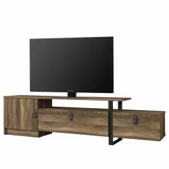 Red Living TV-Lowboard Amarante - Walnuss Dekor / Schwarz