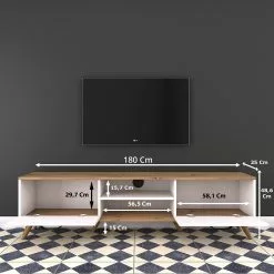 Loftscape TV-Lowboard Rangun - Weiß / Eiche Dekor 13 Loftscape TV-Lowboard Rangun - Weiß / Eiche Dekor -Kommoden Verkäufe 2023 1000314895 211214 13383300629 SKETCH DETAILS P000000001000314895 sketch