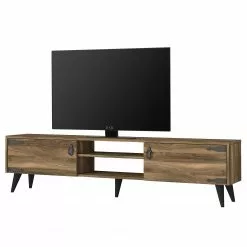 Red Living TV-Lowboard Arbonne - Walnuss Dekor / Schwarz