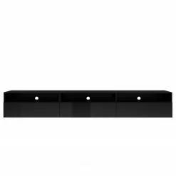 Loftscape TV-Lowboard Adschman - Hochglanz Schwarz / Matt Schwarz -Kommoden Verkäufe 2023 1000314935 211209 133342000045 DETAILS P000000001000314935