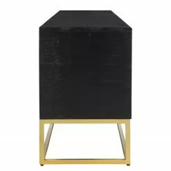 Jack & Alice TV-Lowboard Nooble - Mango massiv / Metall - Mango Schwarz / Gold -Kommoden Verkäufe 2023 1000315454 220427 045 DETAILS P000000001000315454