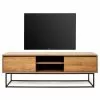 Red Living TV-Lowboard Tirano - Metall - Walnuss Hell Dekor / Schwarz -Kommoden Verkäufe 2023 1000333634 220302 010 IMAGE P000000001000333634
