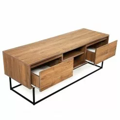 Red Living TV-Lowboard Tirano - Metall - Walnuss Hell Dekor / Schwarz -Kommoden Verkäufe 2023 1000333634 220302 030 DETAILS P000000001000333634