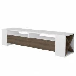 Loftscape TV-Lowboard Varel - Weiß / Walnuss Dekor 10 Loftscape TV-Lowboard Varel - Weiß / Walnuss Dekor -Kommoden Verkäufe 2023 1000333640 220302 030 DETAILS P000000001000333640