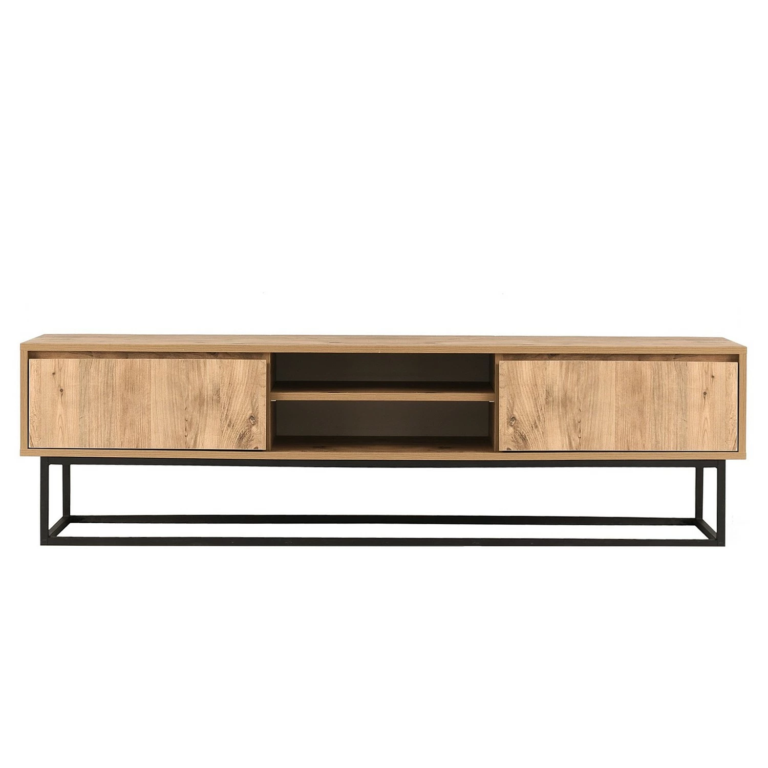 Red Living TV-Lowboard Boddington II - Kiefer Dekor / Schwarz 7 Red Living TV-Lowboard Boddington II - Kiefer Dekor / Schwarz – Bild 5