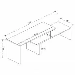 Loftscape TV-Rack Okola - Anthrazit 10 Loftscape TV-Rack Okola - Anthrazit -Kommoden Verkäufe 2023 1000333649 220302 500 SKETCH DETAILS P000000001000333649 sketch