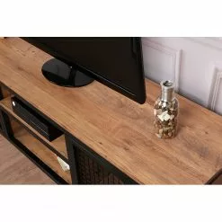 Red Living TV-Lowboard Zons - Metall - Kiefer Dekor / Schwarz -Kommoden Verkäufe 2023 1000333650 220302 032 DETAILS P000000001000333650