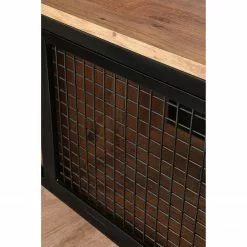 Red Living TV-Lowboard Zons - Metall - Kiefer Dekor / Schwarz -Kommoden Verkäufe 2023 1000333650 220302 034 DETAILS P000000001000333650