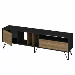 Red Living TV-Lowboard Vidago II - Walnuss Dekor / Anthrazit -Kommoden Verkäufe 2023 1000333656 220302 030 DETAILS P000000001000333656