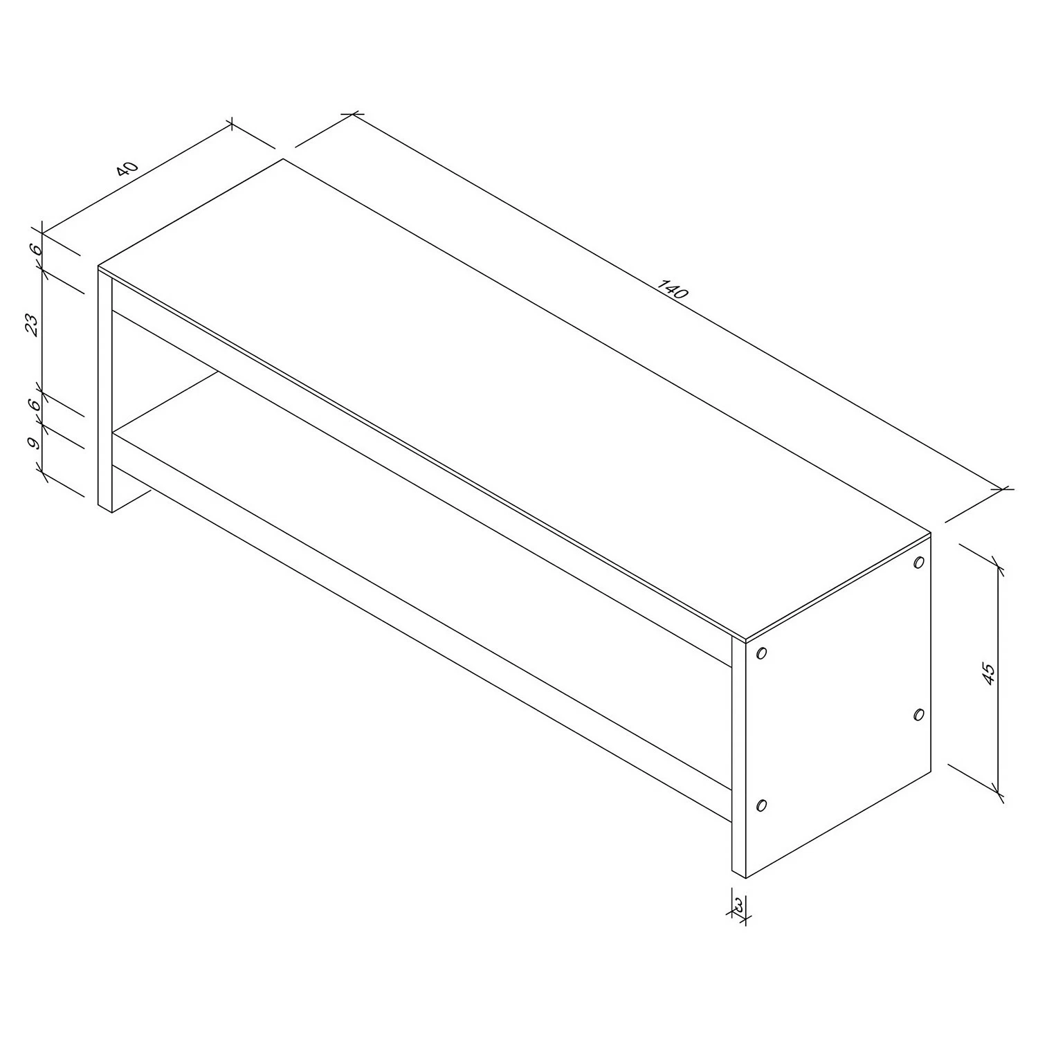 Loftscape TV-Rack Mömbris - Glas / Walnuss massiv - Rauchgrau 7 Loftscape TV-Rack Mömbris - Glas / Walnuss massiv - Rauchgrau – Bild 5