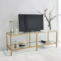 Loftscape TV-Rack Nibas - Glas / Metall - Gold -Kommoden Verkäufe 2023 1000333693 220302 024 MOOD DETAILS P000000001000333693 mood