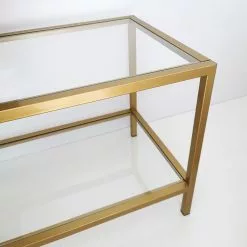 Loftscape TV-Rack Nibas - Glas / Metall - Gold -Kommoden Verkäufe 2023 1000333693 220302 030 DETAILS P000000001000333693
