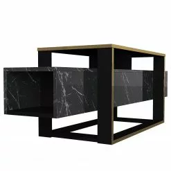 Loftscape TV-Lowboard Board Luca - Marmor Schwarz Dekor / Gold -Kommoden Verkäufe 2023 1000333731 220302 031 DETAILS P000000001000333731