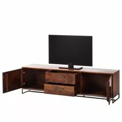 Ars manufacti TV-Lowboard Woodson III - Akazie massiv / Metall - Akazie Braun -Kommoden Verkäufe 2023 1000339820 220311 035 DETAILS P000000001000339820