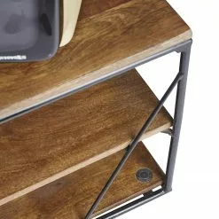 Tom Tailor TV-Lowboard Piketon - Mango massiv / Aluminium - Mango / Schwarz -Kommoden Verkäufe 2023 1000342396 220408 060 DETAILS P000000001000342396