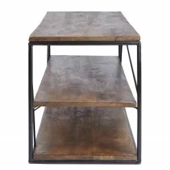 Tom Tailor TV-Lowboard Piketon - Mango massiv / Aluminium - Mango / Schwarz -Kommoden Verkäufe 2023 1000342396 220411 040 DETAILS P000000001000342396