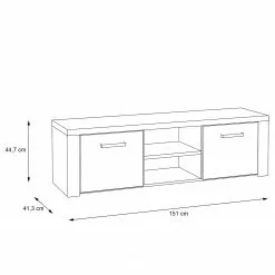 Loftscape TV-Lowboard Parksville - Eiche Sonoma Dekor 14 Loftscape TV-Lowboard Parksville - Eiche Sonoma Dekor -Kommoden Verkäufe 2023 1000342472 220404 500 SKETCH DETAILS P000000001000342472 sketch