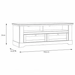 Ridgevalley TV-Lowboard Sandvik II - Eiche Weiß Dekor / Eiche Nelson Dekor -Kommoden Verkäufe 2023 1000342496 220331 500 SKETCH DETAILS P000000001000342496 sketch