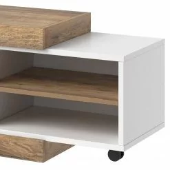 Loftscape TV-Lowboard Shipley - Hochglanz Weiß / Eiche Dekor -Kommoden Verkäufe 2023 1000342826 220412 070 DETAILS P000000001000342826