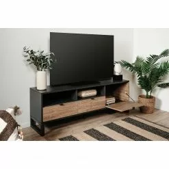 Loftscape TV-Lowboard Mid West - Bambus Dekor / Anthrazit -Kommoden Verkäufe 2023 1000344596 220407 023 MOOD DETAILS P000000001000344596 mood