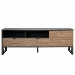 Loftscape TV-Lowboard Mid West - Bambus Dekor / Anthrazit -Kommoden Verkäufe 2023 1000344596 220407 030 DETAILS P000000001000344596