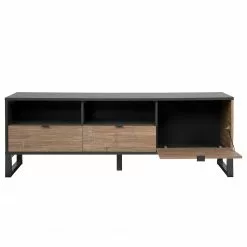 Loftscape TV-Lowboard Mid West - Bambus Dekor / Anthrazit -Kommoden Verkäufe 2023 1000344596 220407 032 DETAILS P000000001000344596