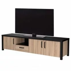 Red Living TV-Lowboard Westlock - Esche Dekor / Schwarz