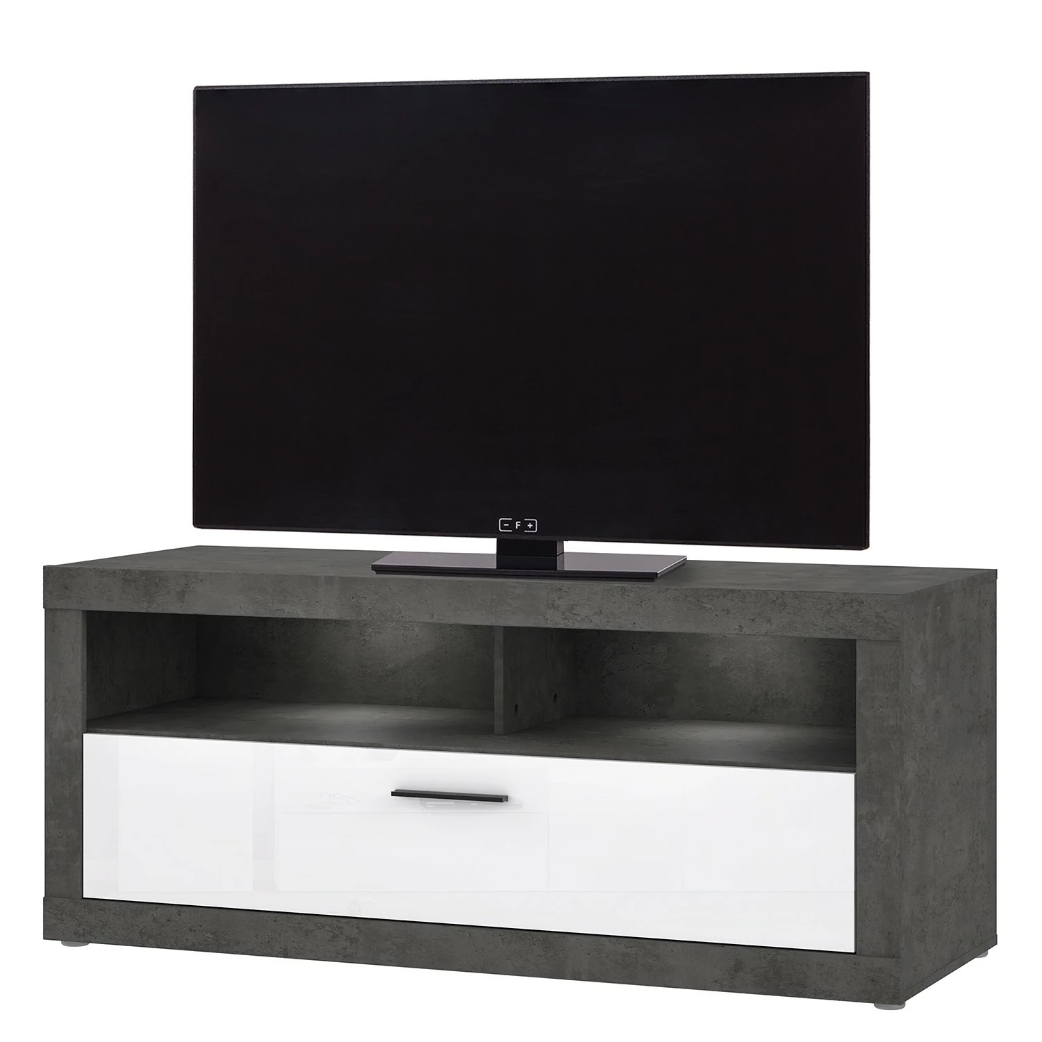Loftscape TV-Lowboard Vetras I - Hochglanz Weiß / Beton Dekor 3 Loftscape TV-Lowboard Vetras I - Hochglanz Weiß / Beton Dekor