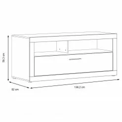 Loftscape TV-Lowboard Vetras I - Hochglanz Weiß / Beton Dekor 18 Loftscape TV-Lowboard Vetras I - Hochglanz Weiß / Beton Dekor -Kommoden Verkäufe 2023 1000344674 220414 500 SKETCH DETAILS P000000001000344674 sketch