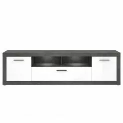 Loftscape TV-Lowboard Vetras II - Hochglanz Weiß / Beton Dekor 14 Loftscape TV-Lowboard Vetras II - Hochglanz Weiß / Beton Dekor -Kommoden Verkäufe 2023 1000344680 220414 030 DETAILS P000000001000344680