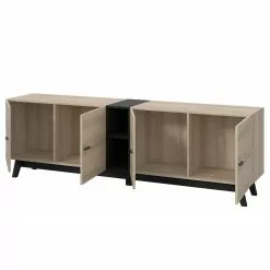 Loftscape Sideboard Pesaro II - Eiche Artisan Dekor / Schwarz - Breite: 200 cm -Kommoden Verkäufe 2023 1000348118 220603 040 DETAILS P000000001000348118