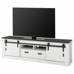 Ridgevalley TV-Lowboard Shutter II - Pinie Weiß Dekor