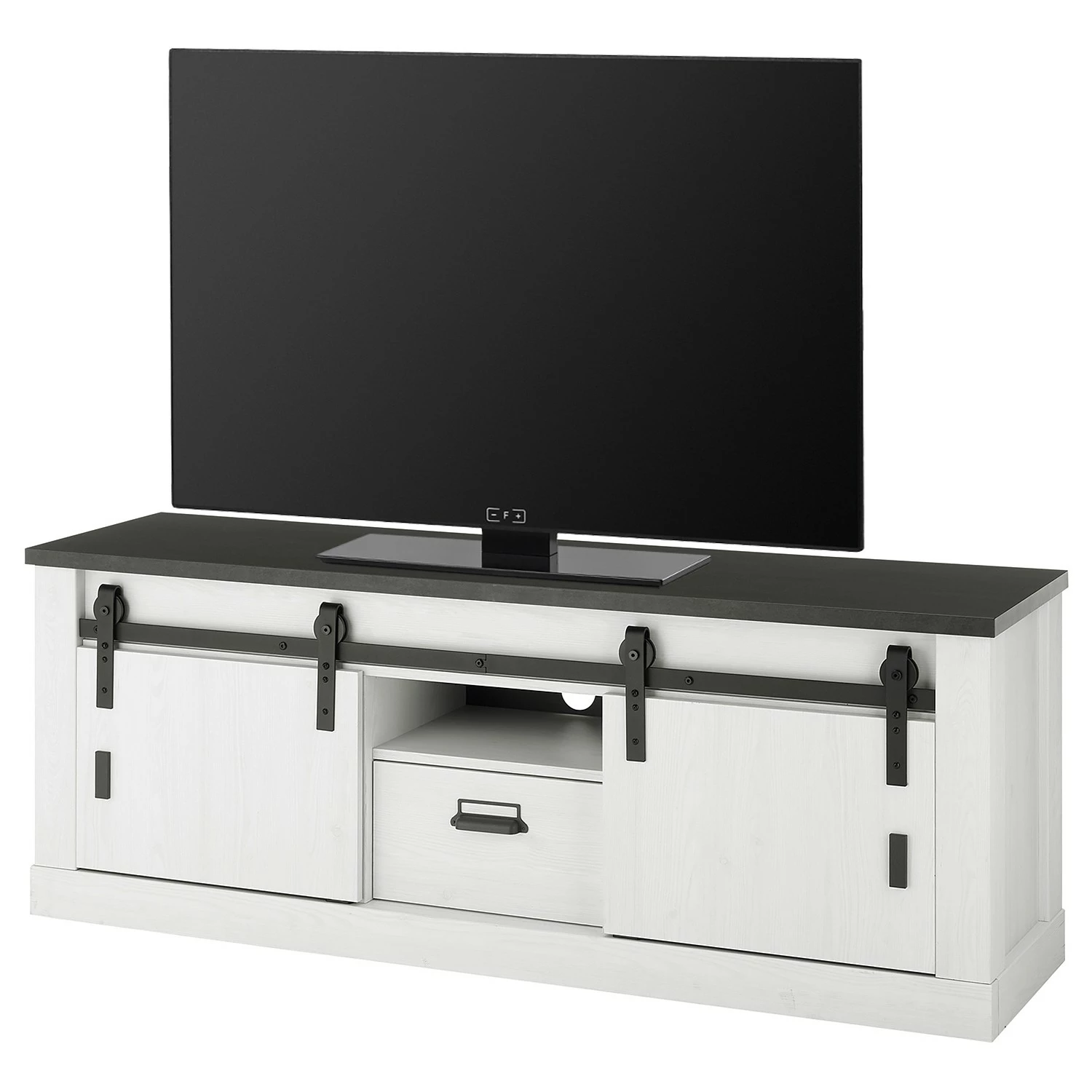 Ridgevalley TV-Lowboard Shutter I - Pinie Weiß Dekor 3 Ridgevalley TV-Lowboard Shutter I - Pinie Weiß Dekor