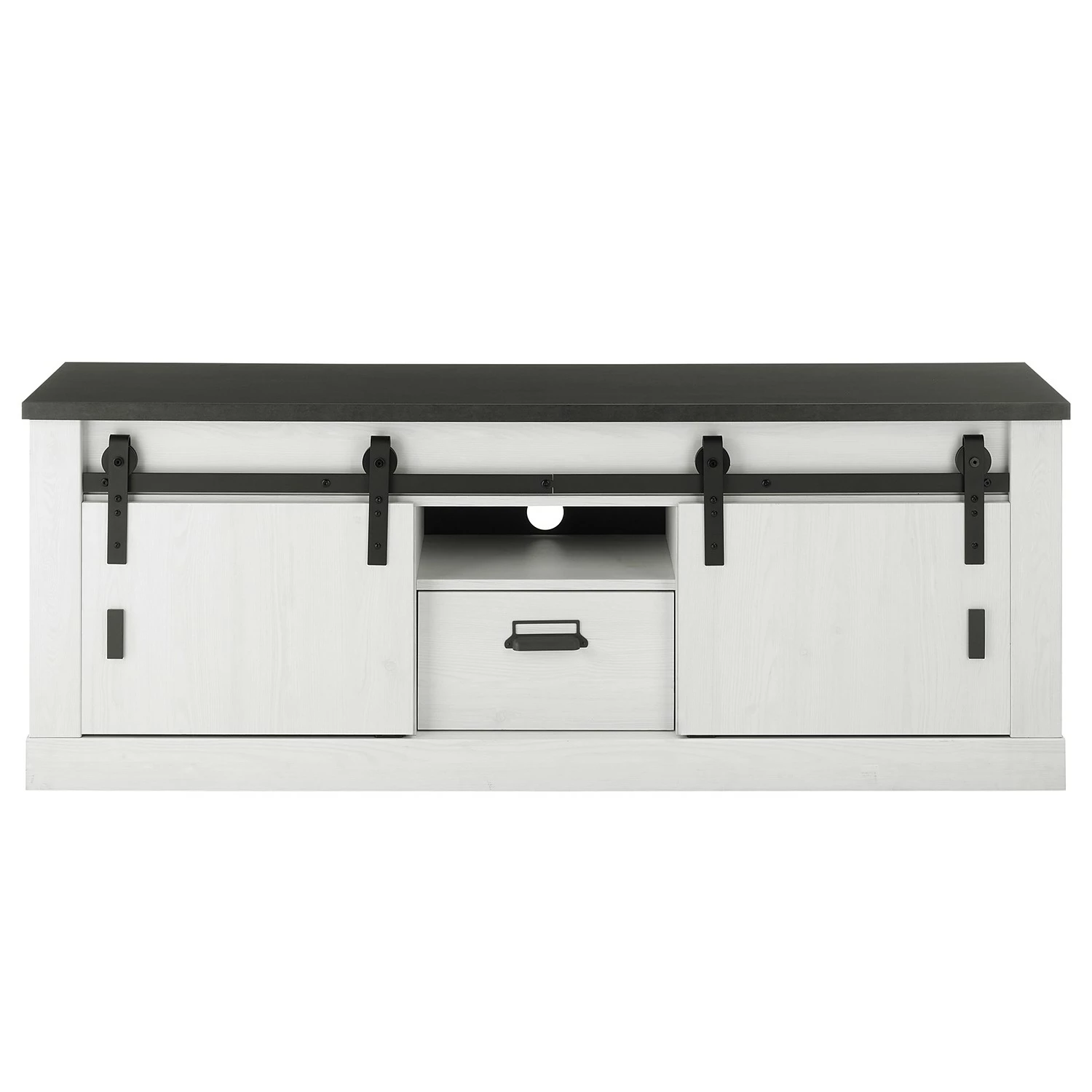 Ridgevalley TV-Lowboard Shutter I - Pinie Weiß Dekor 7 Ridgevalley TV-Lowboard Shutter I - Pinie Weiß Dekor – Bild 5