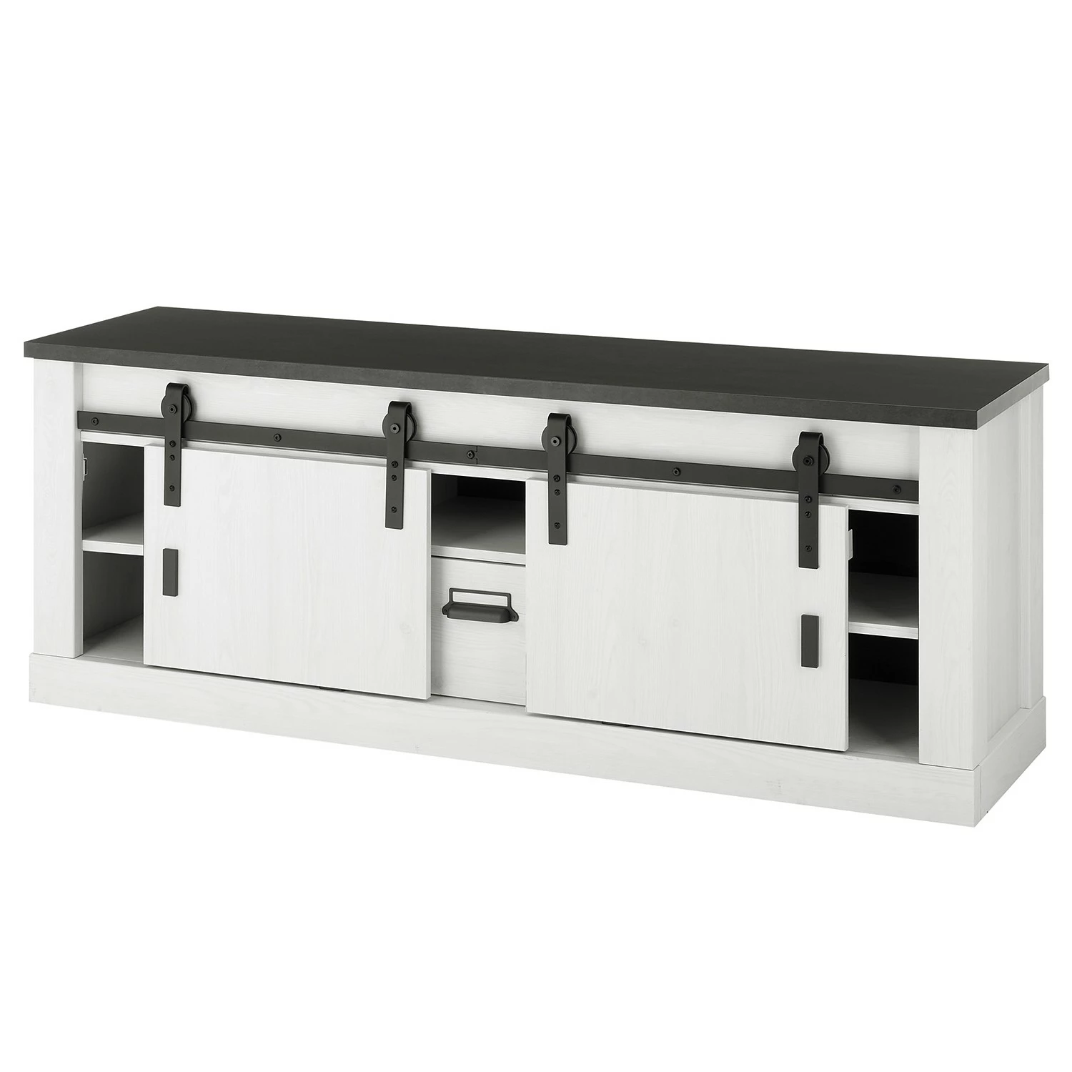 Ridgevalley TV-Lowboard Shutter I - Pinie Weiß Dekor 9 Ridgevalley TV-Lowboard Shutter I - Pinie Weiß Dekor – Bild 7