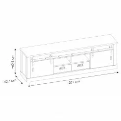 Ridgevalley TV-Lowboard Shutter II - Eiche Dekor 18 Ridgevalley TV-Lowboard Shutter II - Eiche Dekor -Kommoden Verkäufe 2023 1000348694 220505 500 SKETCH DETAILS P000000001000348694 sketch